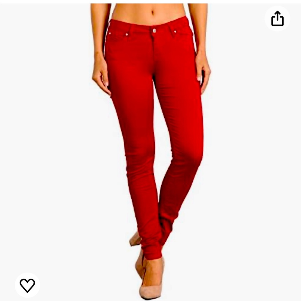 Sexy Red Dahlia skinny jeans/leggings